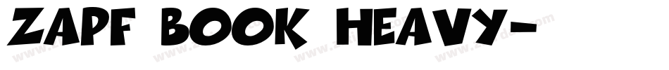 Zapf Book Heavy字体转换